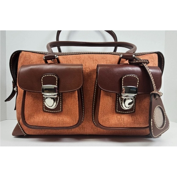 Dooney & Bourke Brown and Tan Shoulder Bag - Picture 3 of 16